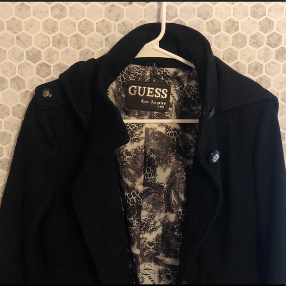 Guess Wool Jacket with Detachable Hood - Picture 8 of 8